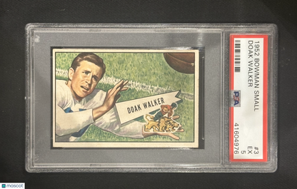 1952 Bowman Small Doak Walker #3 PSA 5