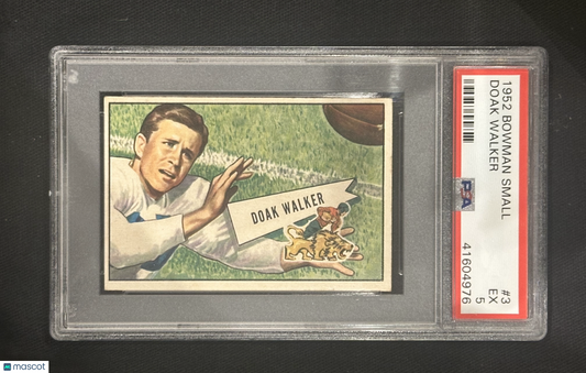 1952 Bowman Small Doak Walker #3 PSA 5
