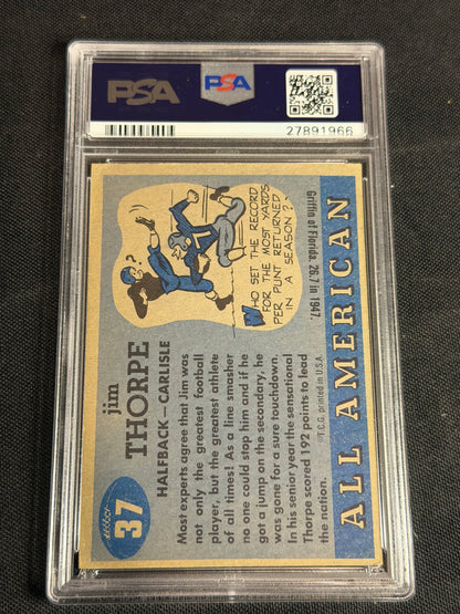 1955 Topps All-Amer. Jim Thorpe #37 PSA 4