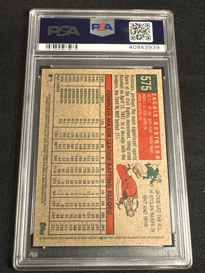 2009 Topps Vip Cards That Never Were Jackie Robinson #575 PSA 10