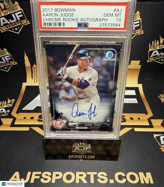 2017 Bowman Rookie Autographs Aaron Judge #CRAAJ Chrome PSA 10