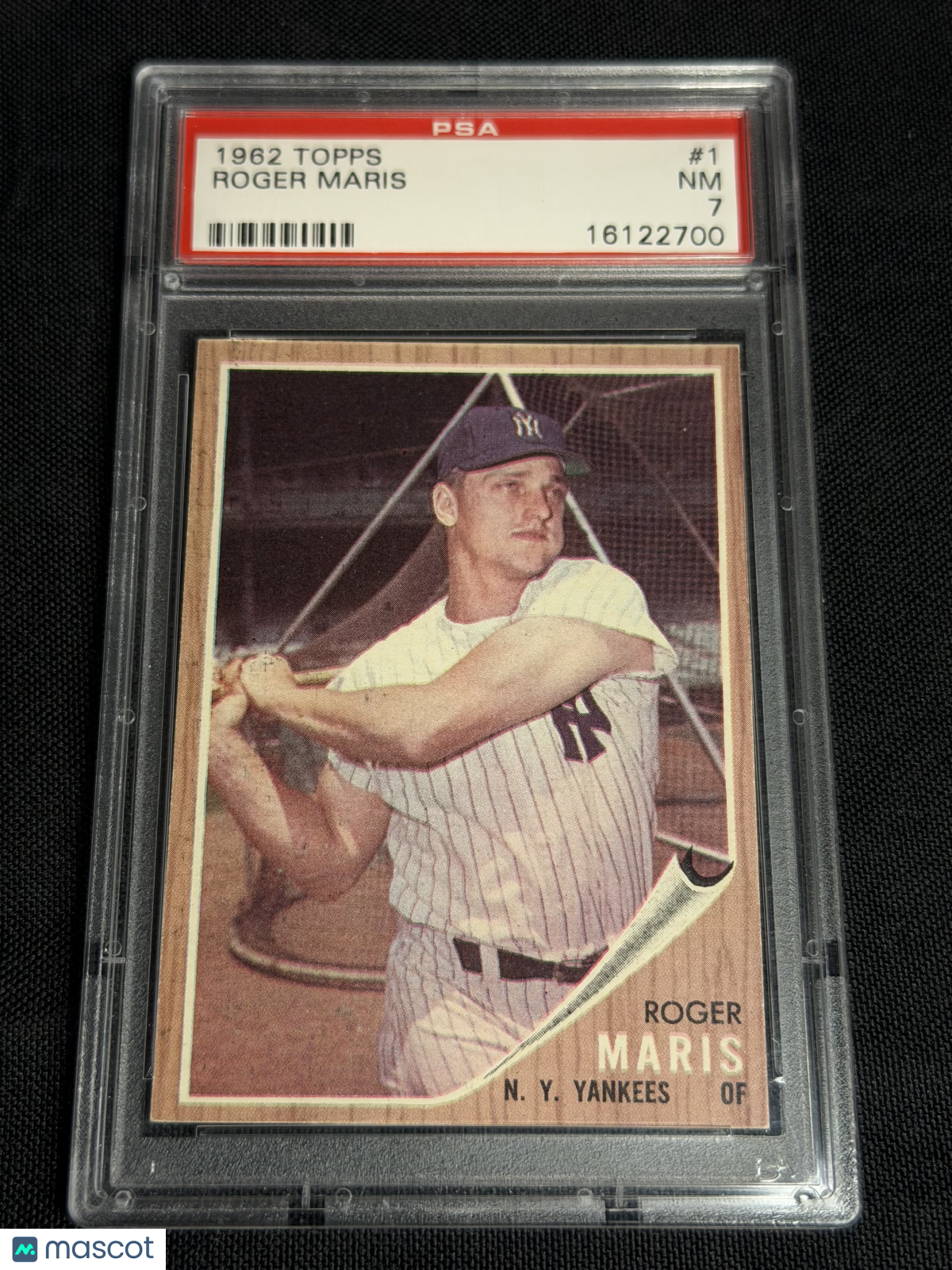 1962 Topps Roger Maris #1 PSA 7
