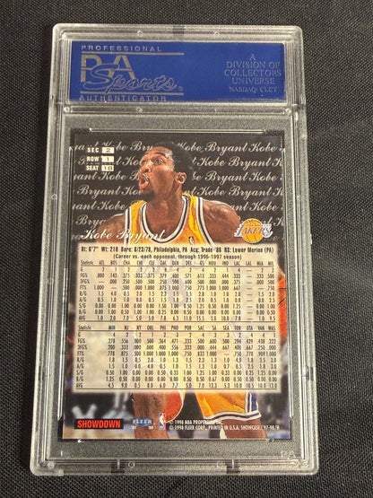 1997 Flair Showcase Kobe Bryant #18 Row 1 PSA 10