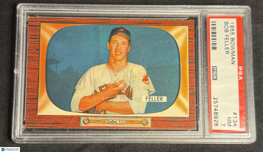 1955 Bowman Bob Feller #134 PSA 7
