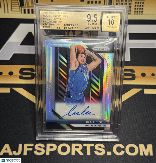2018 Panini Prizm Luka Doncic #3 BGS 9.5 TRUE GEM +