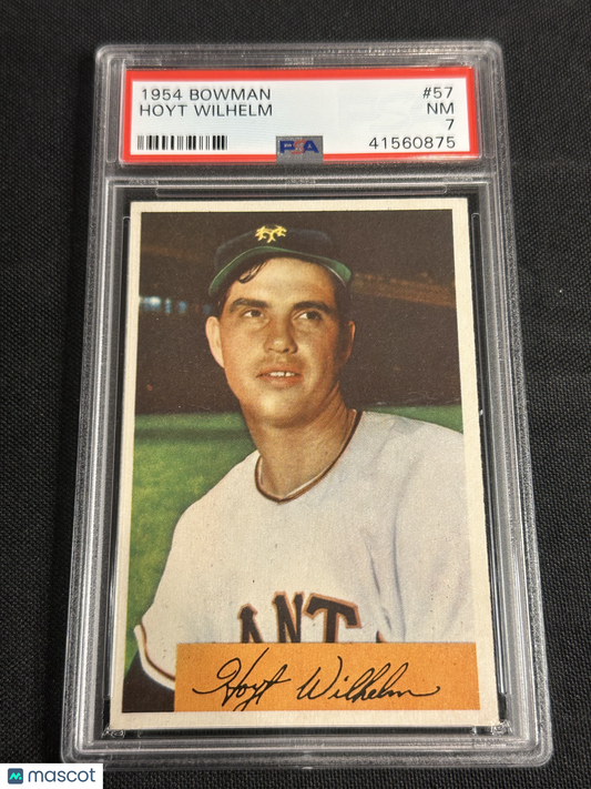1954 Bowman Hoyt Wilhelm #57 PSA 7