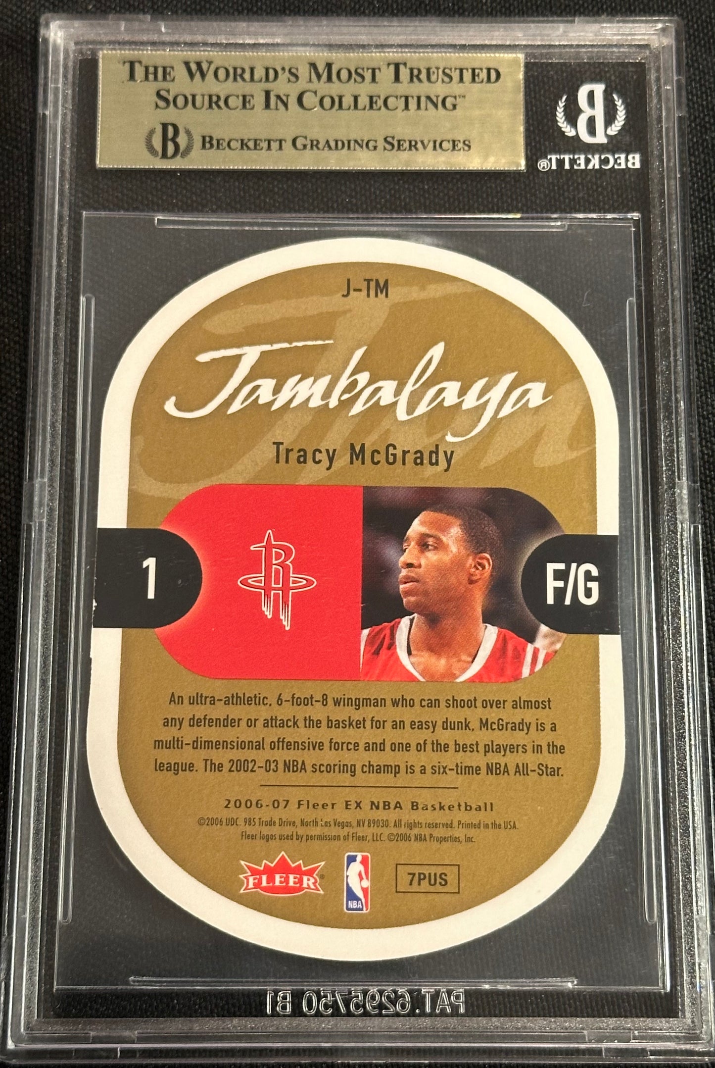 2006-07 E-X Jambalaya Tracy McGrady #JTM BGS 9.5