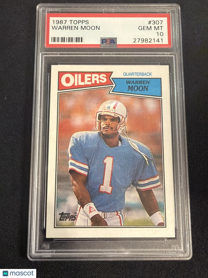 1987 Topps Warren Moon #307 PSA 10
