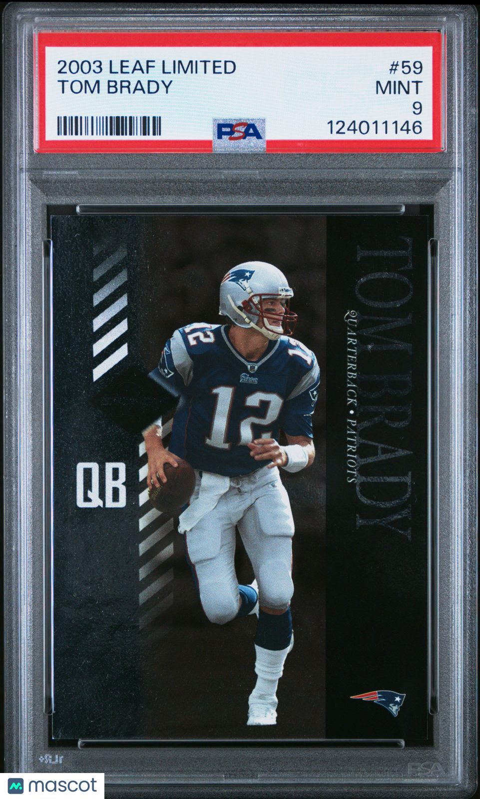 2003 Leaf Limited Tom Brady #59 PSA 9