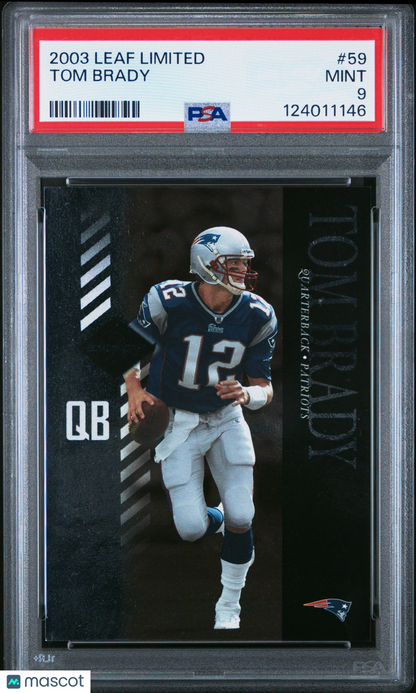 2003 Leaf Limited Tom Brady #59 PSA 9