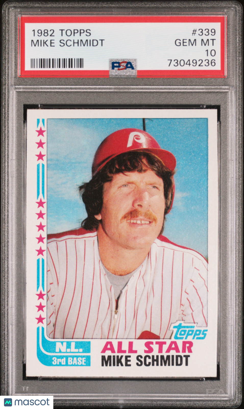 1982 Topps Mike Schmidt #339 HOF Low Pop PSA 10
