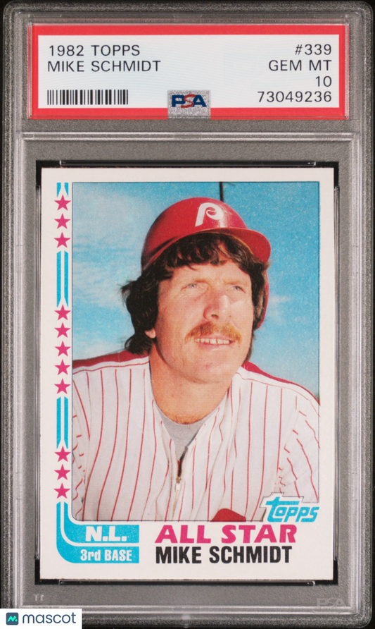 1982 Topps Mike Schmidt #339 HOF Low Pop PSA 10