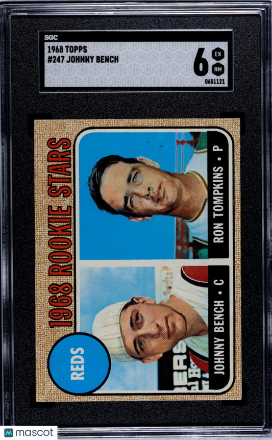 1968 Topps Johnny Bench #247 SGC 6