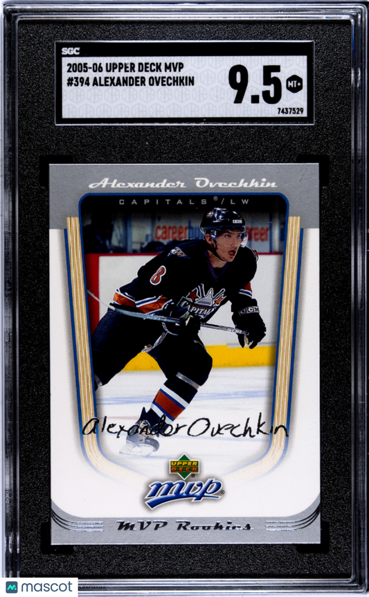 2005 Upper Deck MVP Alexander Ovechkin #394 SGC 9.5