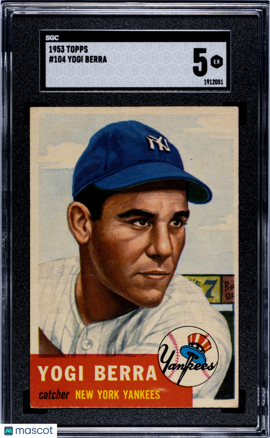 1953 Topps Yogi Berra #104 SGC 5