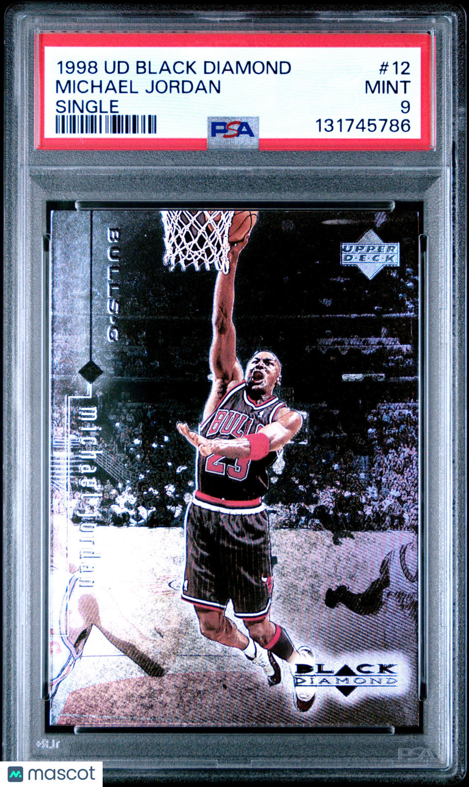 1998 Upper Deck Black Diamond Michael Jordan #12 Single PSA 9
