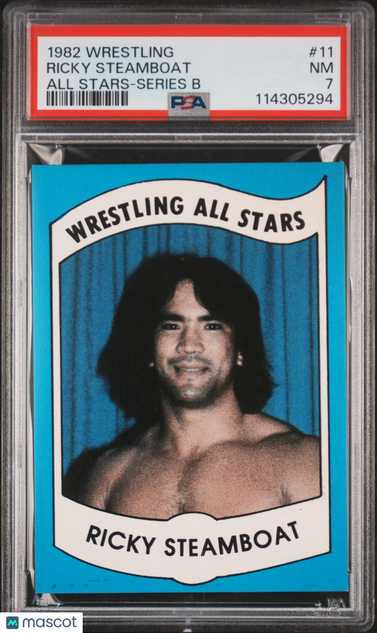 1982 Wrestling All-Stars-Series B Ricky Steamboat #11 Rookie PSA 7