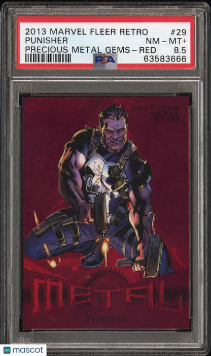 2013 Marvel Fleer Retro Precious Metal Gems Punisher #29 PSA 8.5