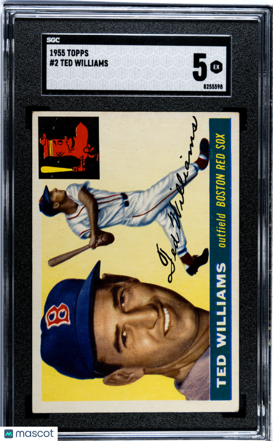 1955 Topps Ted Williams #2 SGC 5