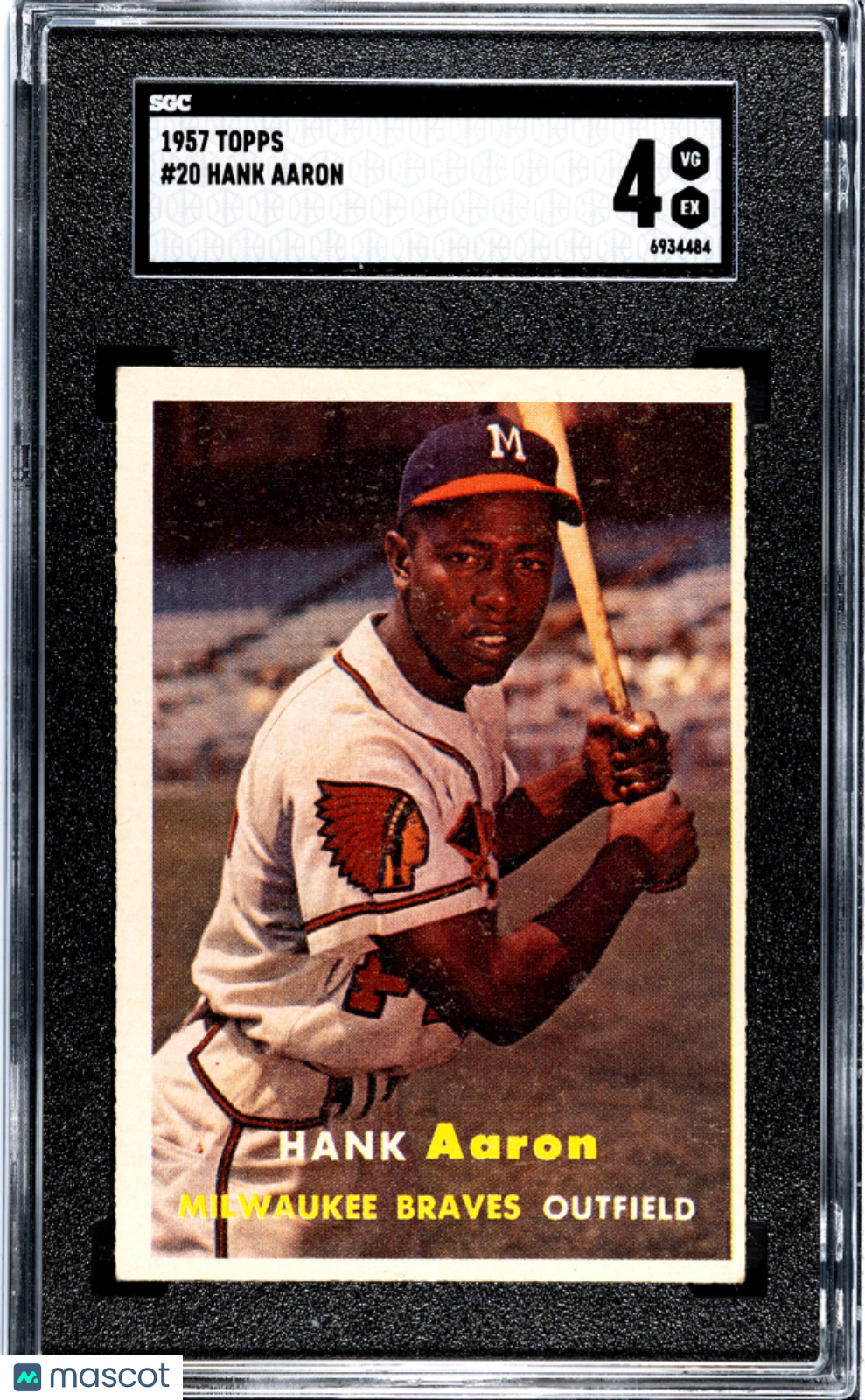 1957 Topps Hank Aaron #20 SGC 4