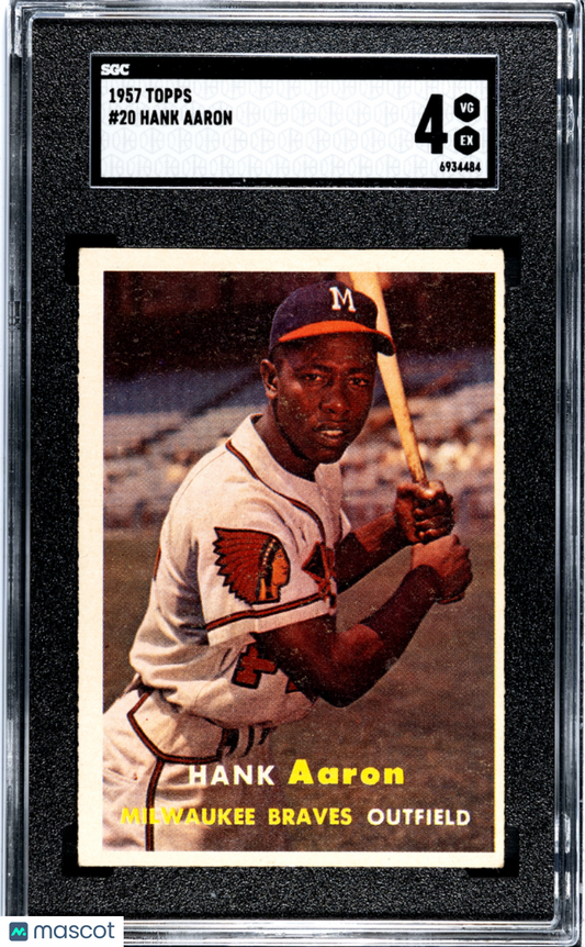 1957 Topps Hank Aaron #20 SGC 4