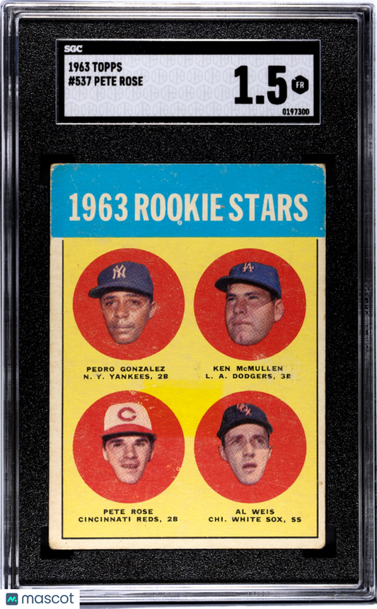 1963 Topps Pete Rose #537 SGC 1.5