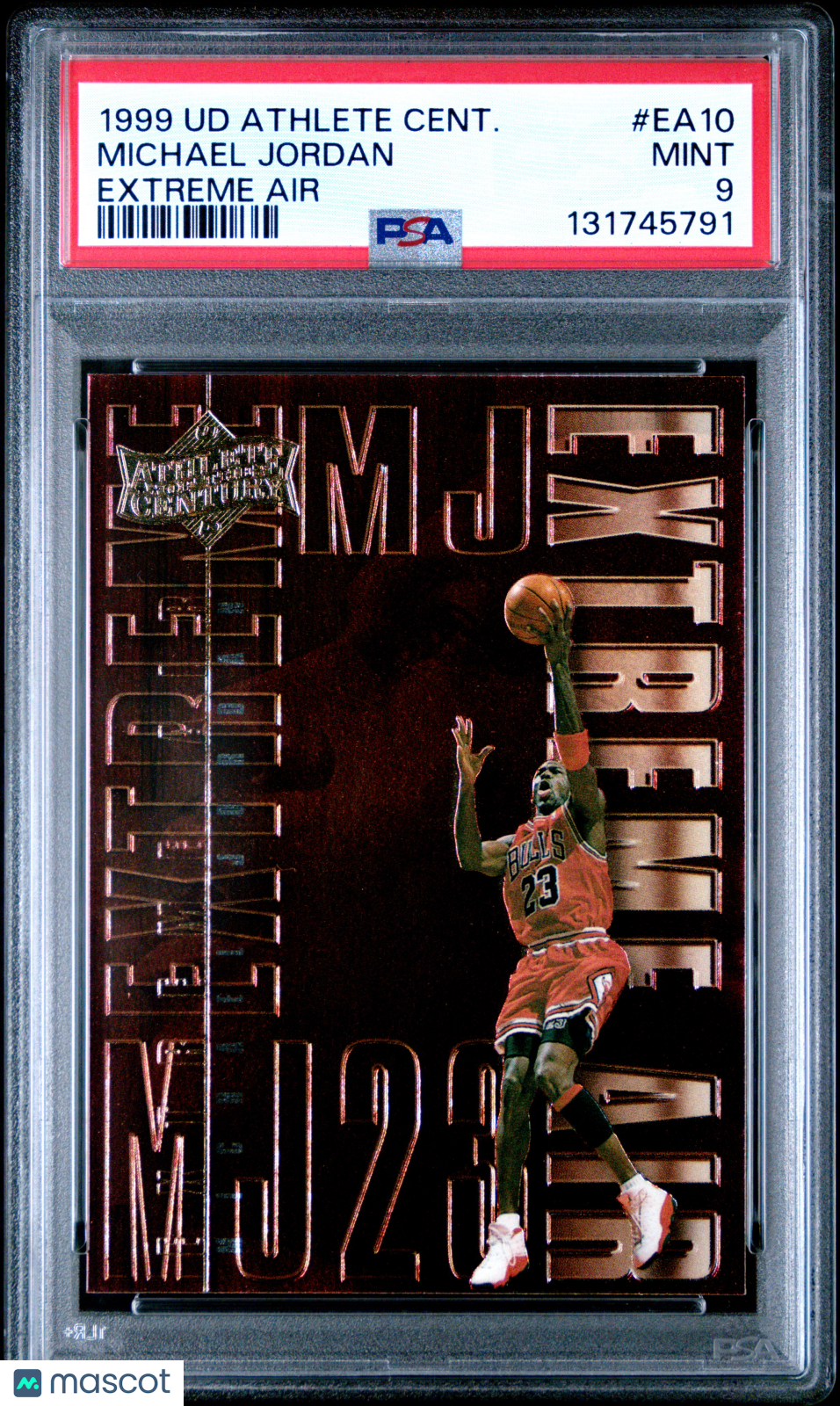1999 Upper Deck MJ Athlete Of The Century Extreme Air Michael Jordan #EA10 PSA 9