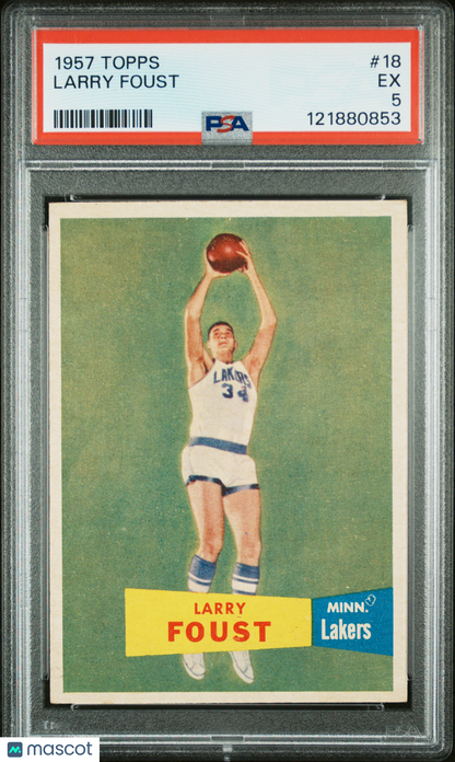1957 Topps Larry Foust #18 PSA 5