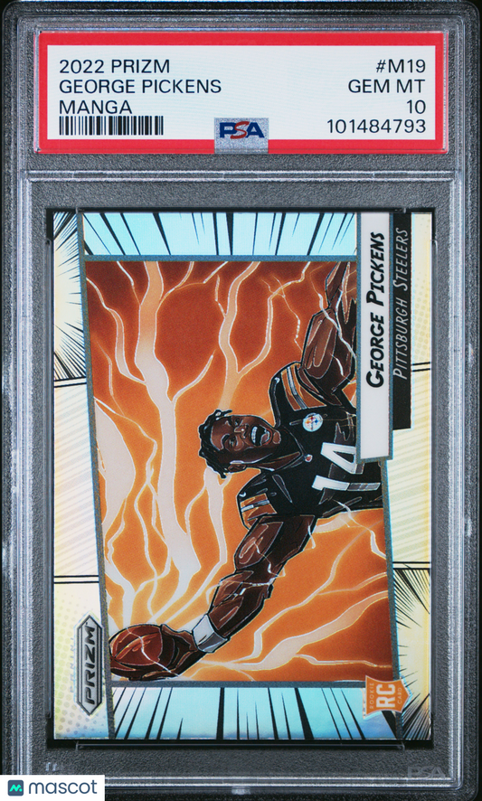 2022 Panini Prizm Manga George Pickens #M19 PSA 10