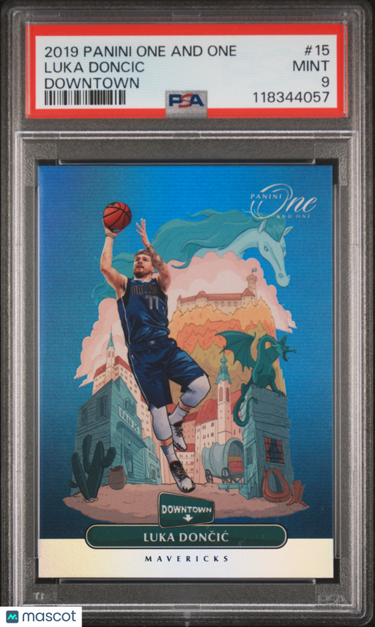 2019 Panini One And One Downtown Luka Doncic #15 PSA 9