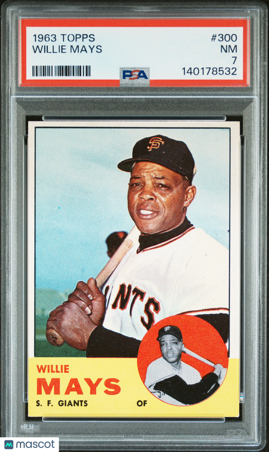 1963 Topps Willie Mays #300 PSA 7
