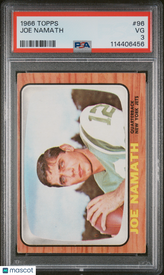 1966 Topps Joe Namath #96 PSA 3