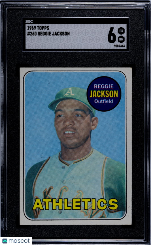 1969 Topps Reggie Jackson #260 SGC 6