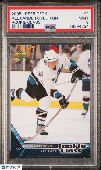 2005 Upper Deck Rookie Class Alexander Ovechkin #2 PSA 9