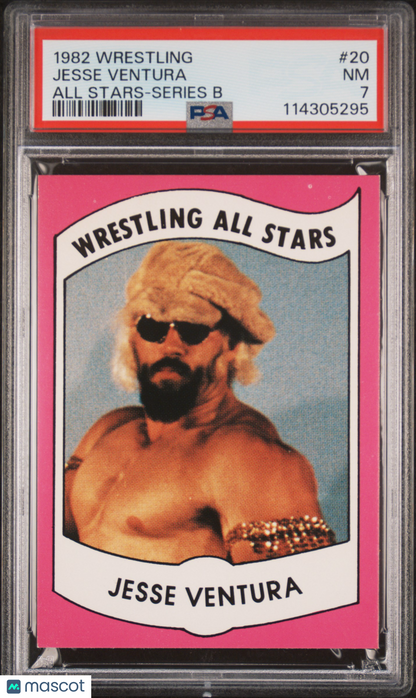 1982 Wrestling All-Stars-Series B Jesse Ventura #20 Rookie PSA 7