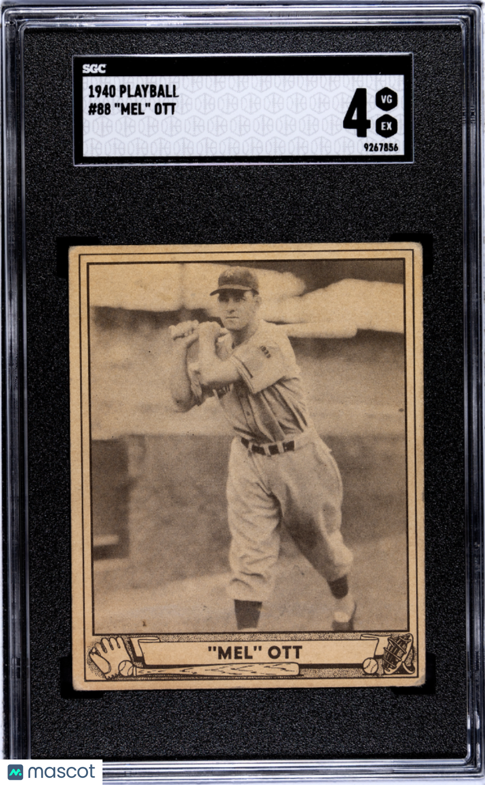 1940 Playball Mel Ott #88 SGC 4