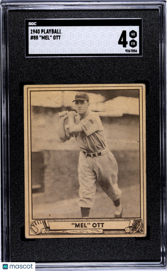 1940 Playball Mel Ott #88 SGC 4