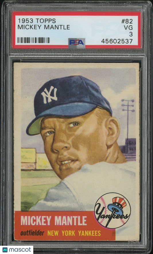 1953 Topps Mickey Mantle #82 PSA 3