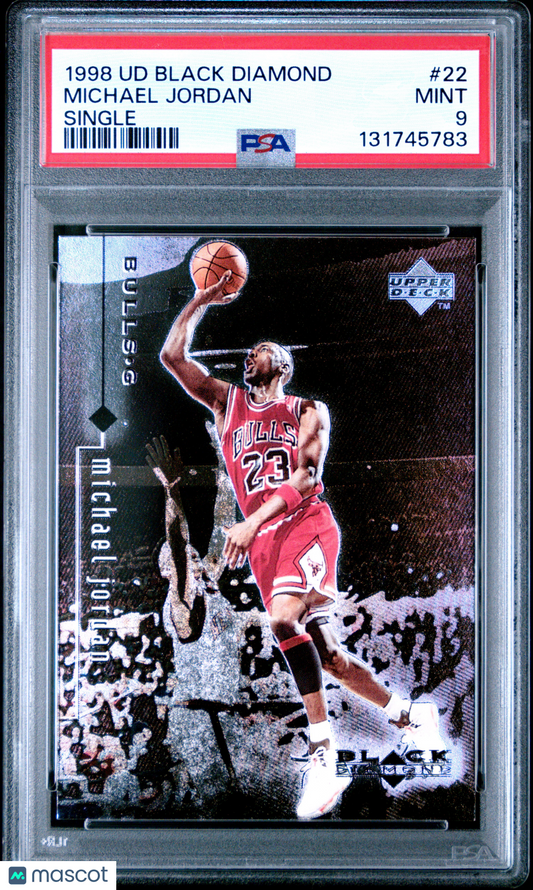 1998 Upper Deck Black Diamond Michael Jordan #22 Single PSA 9