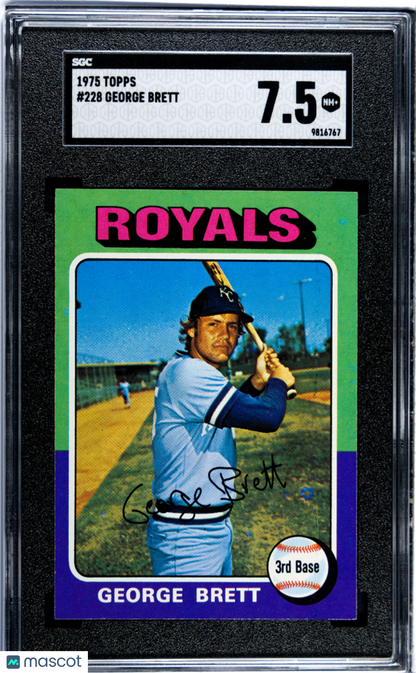 1975 Topps George Brett #228 SGC 7.5