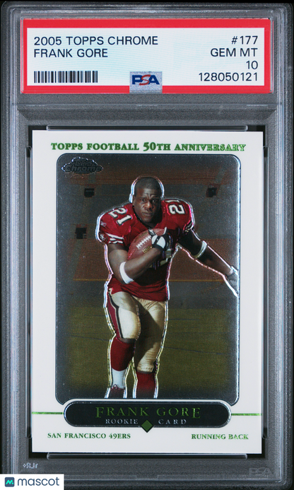 2005 Topps Chrome Frank Gore #177 PSA 10