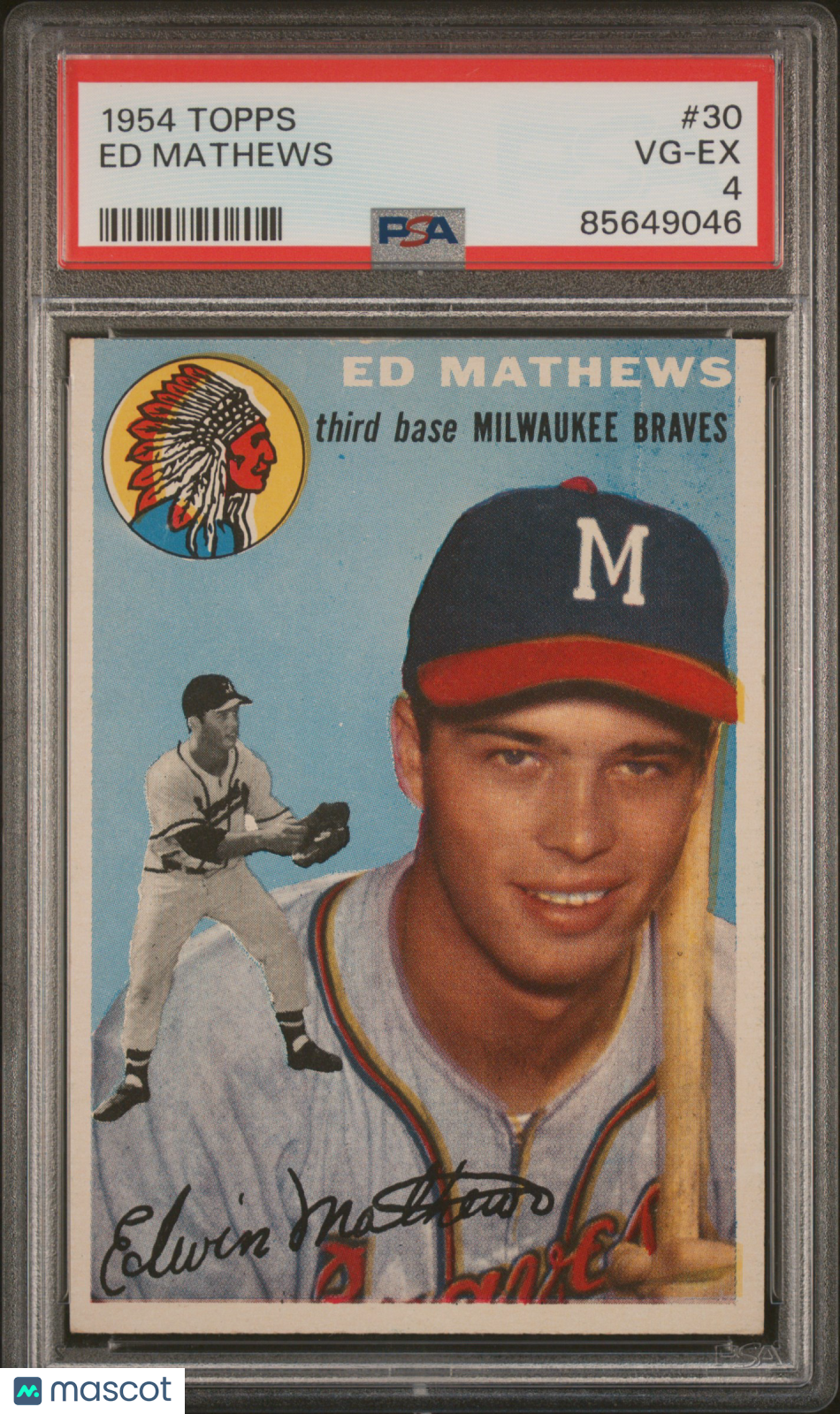 1954 Topps Ed Mathews #30 PSA 4