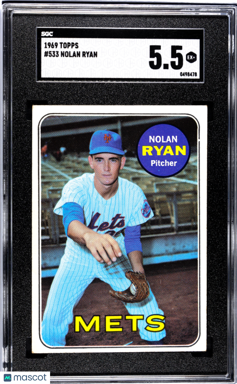 1969 Topps Nolan Ryan #533 SGC 5.5