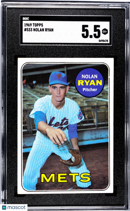 1969 Topps Nolan Ryan #533 SGC 5.5