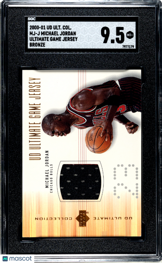 2000 Upper Deck Ultimate Collection Michael Jordan Game Jersey Bronze SGC 9.5