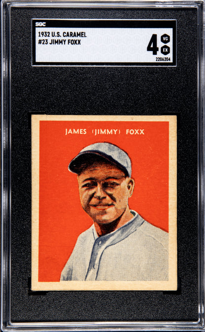 1932 U.S. Caramel Jimmy Foxx #23 SGC 4
