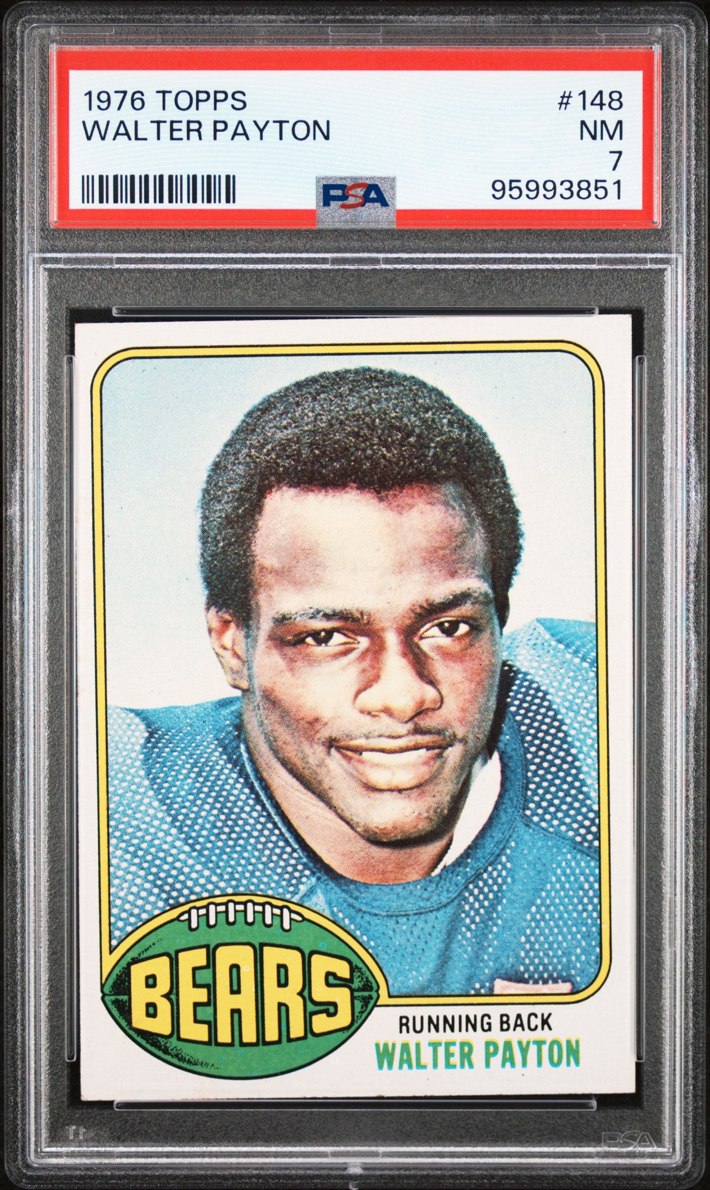 1976 Topps Walter Payton #148 PSA 7