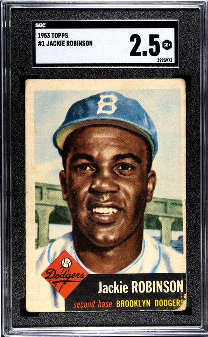 1953 Topps Jackie Robinson #1 SGC 2.5