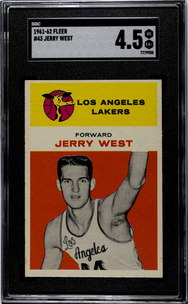 1961-62 Fleer Jerry West #43 SGC 4.5