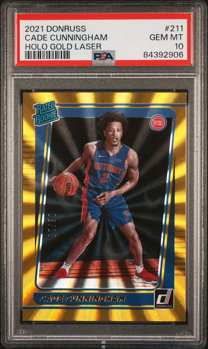 2021 Panini Donruss Cade Cunningham #211 PSA 10